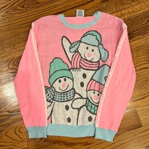 Target, NWOT holiday kitschy “ugly” snowman sweater